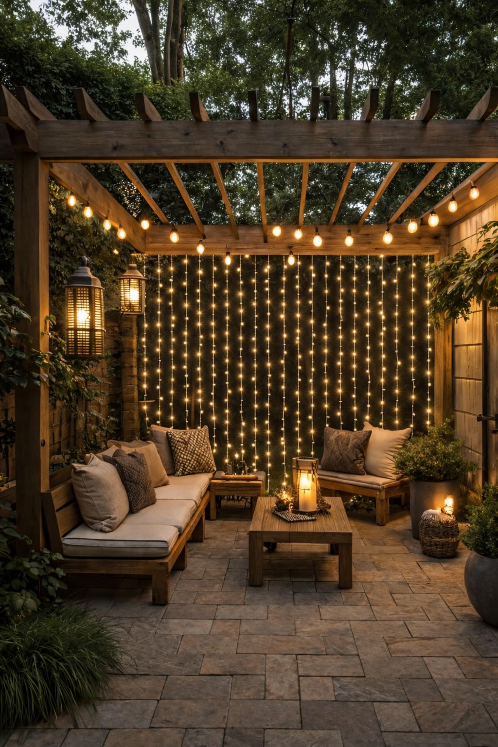 Solar LED Curtain Lights