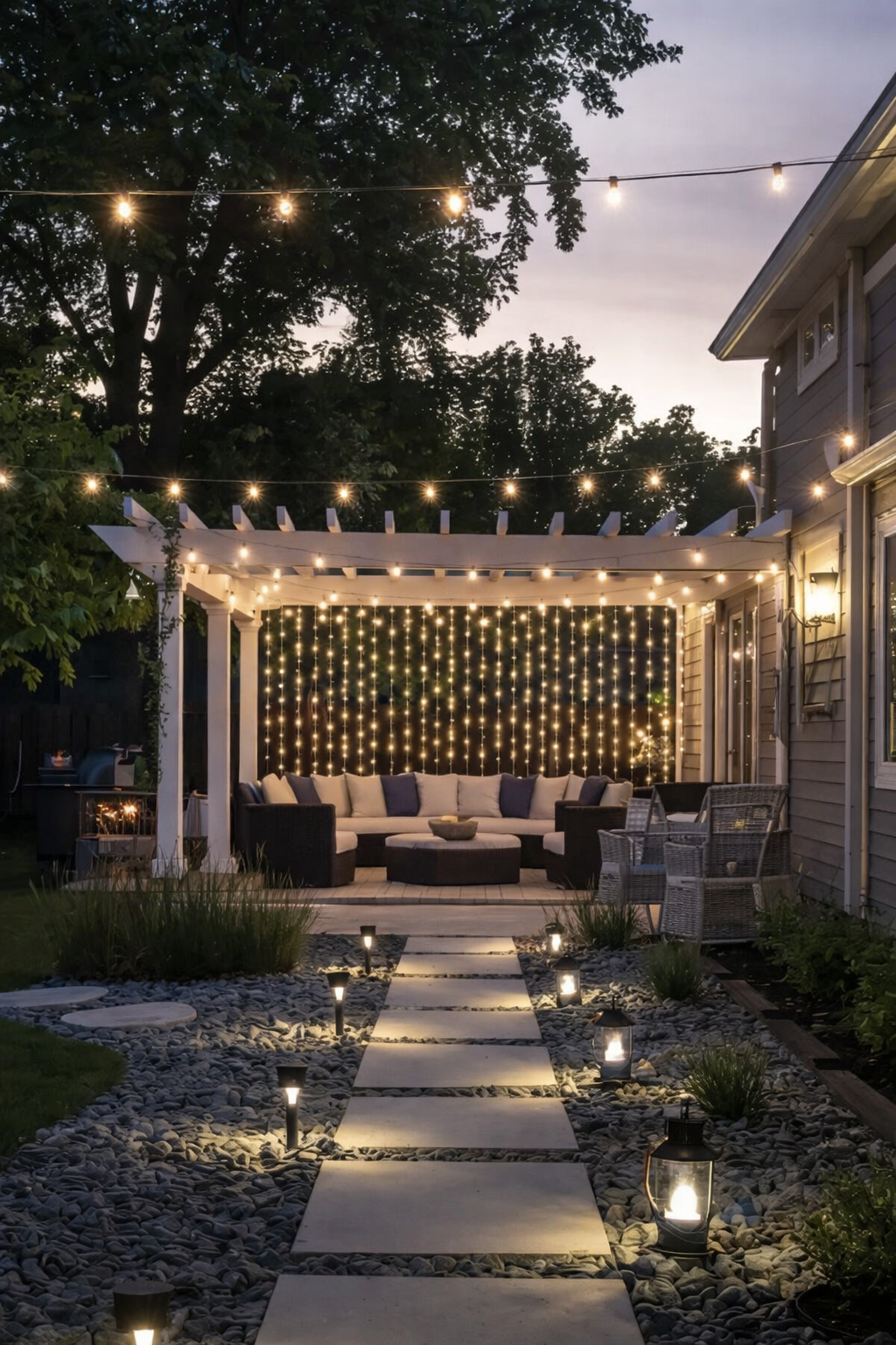 Solar LED Curtain Lights